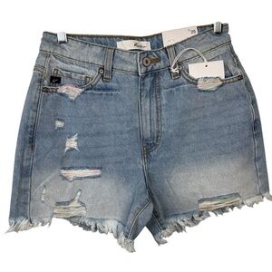 Kancan Rainbow Threads High Rise Distressed Jean Shorts Women’s Size 25